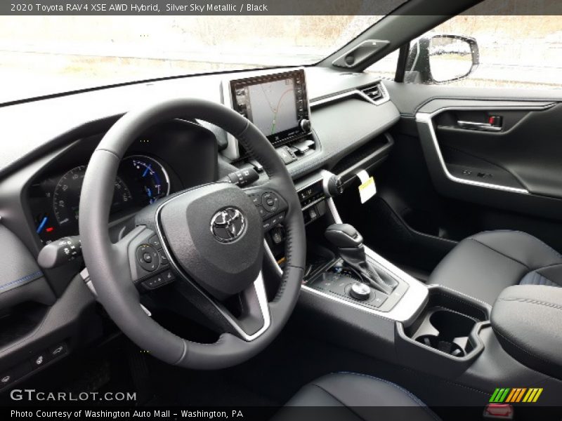  2020 RAV4 XSE AWD Hybrid Black Interior
