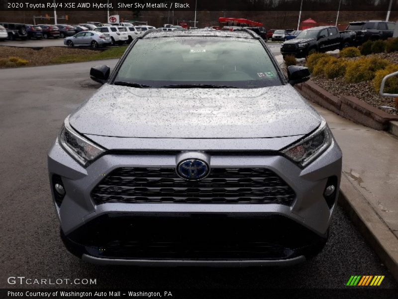 Silver Sky Metallic / Black 2020 Toyota RAV4 XSE AWD Hybrid