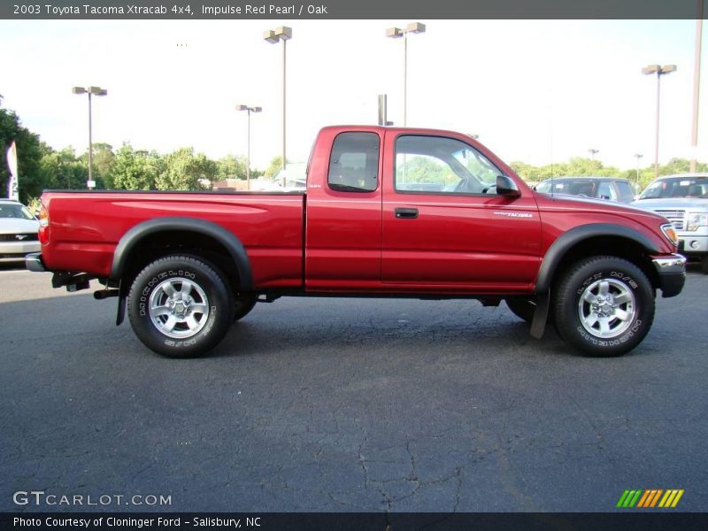 Impulse Red Pearl / Oak 2003 Toyota Tacoma Xtracab 4x4
