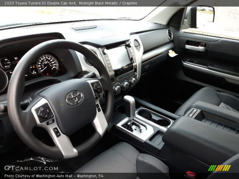 Midnight Black Metallic / Graphite 2020 Toyota Tundra SX Double Cab 4x4
