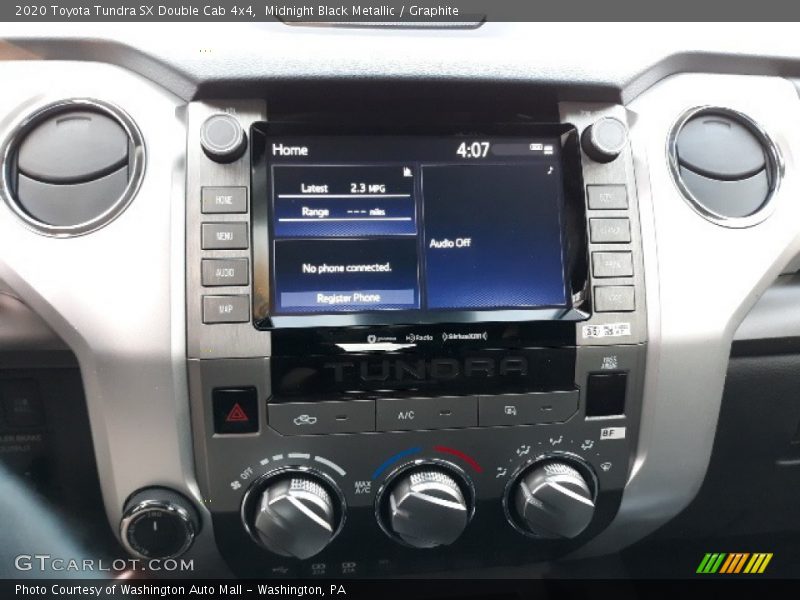 Midnight Black Metallic / Graphite 2020 Toyota Tundra SX Double Cab 4x4