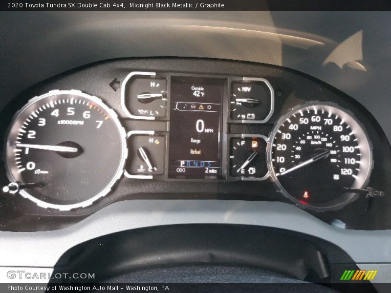 Midnight Black Metallic / Graphite 2020 Toyota Tundra SX Double Cab 4x4