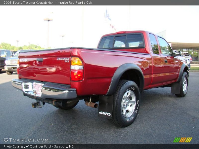 Impulse Red Pearl / Oak 2003 Toyota Tacoma Xtracab 4x4