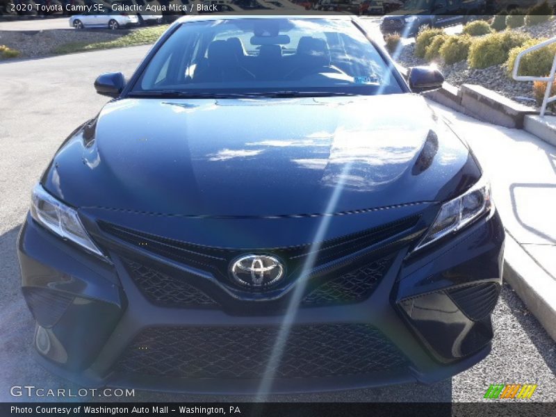 Galactic Aqua Mica / Black 2020 Toyota Camry SE