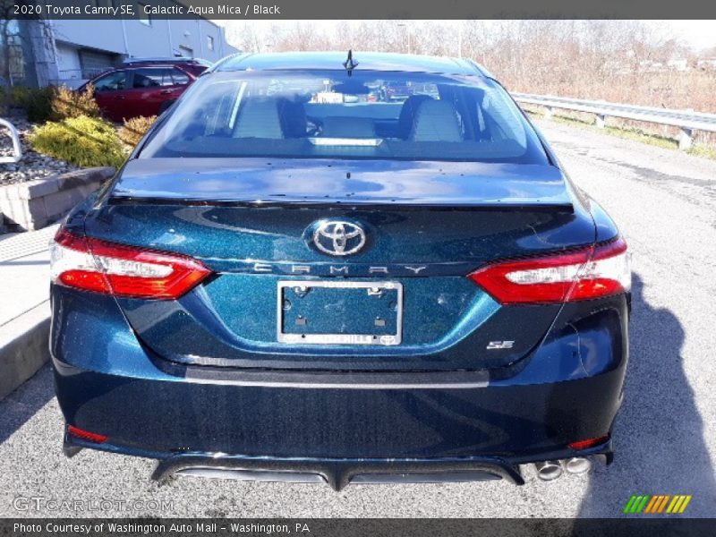 Galactic Aqua Mica / Black 2020 Toyota Camry SE