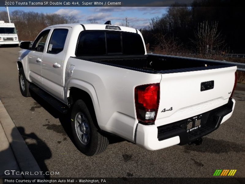 Super White / Cement 2020 Toyota Tacoma SR Double Cab 4x4