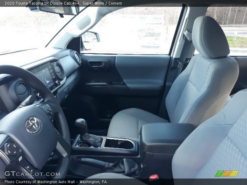 Super White / Cement 2020 Toyota Tacoma SR Double Cab 4x4