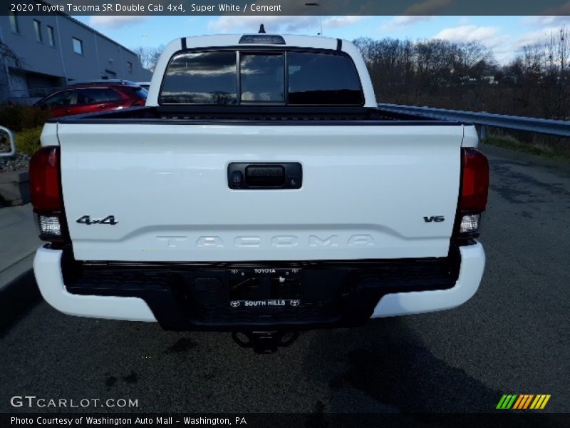 Super White / Cement 2020 Toyota Tacoma SR Double Cab 4x4