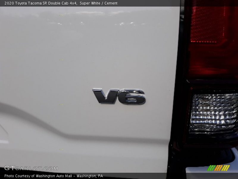 Super White / Cement 2020 Toyota Tacoma SR Double Cab 4x4