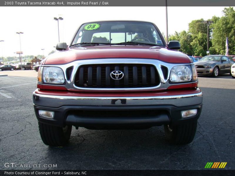 Impulse Red Pearl / Oak 2003 Toyota Tacoma Xtracab 4x4