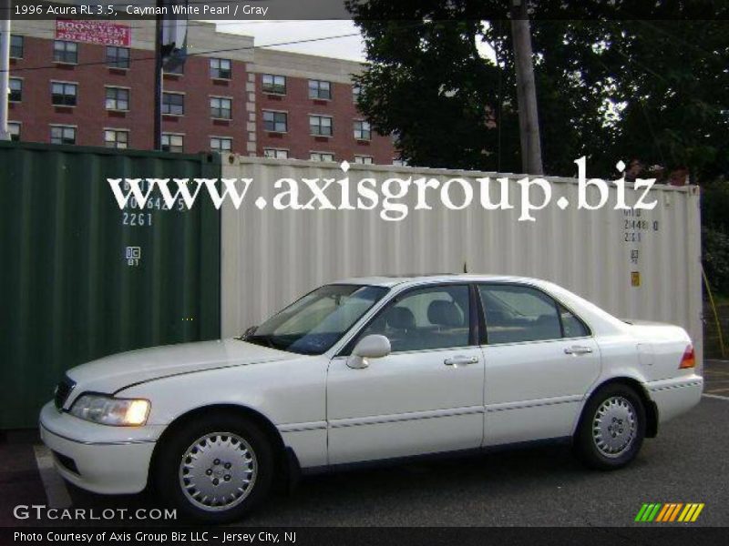 Cayman White Pearl / Gray 1996 Acura RL 3.5