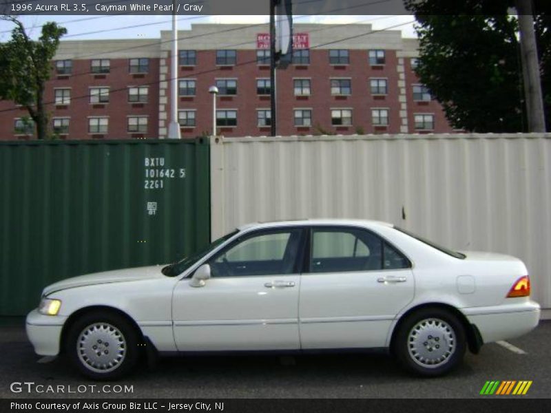 Cayman White Pearl / Gray 1996 Acura RL 3.5