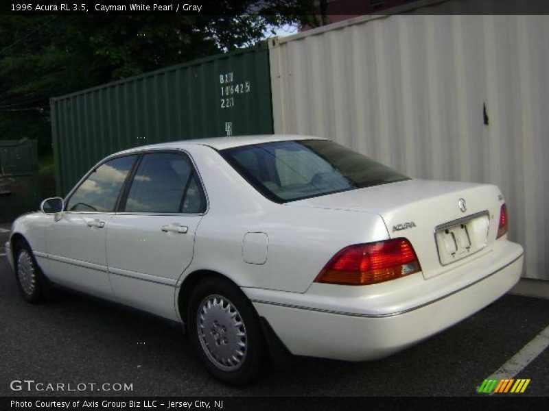 Cayman White Pearl / Gray 1996 Acura RL 3.5