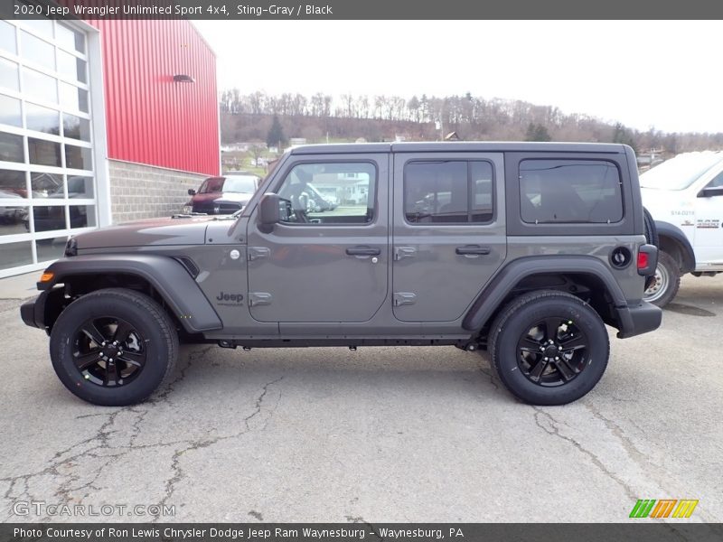 Sting-Gray / Black 2020 Jeep Wrangler Unlimited Sport 4x4