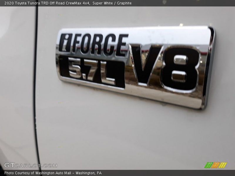 Super White / Graphite 2020 Toyota Tundra TRD Off Road CrewMax 4x4