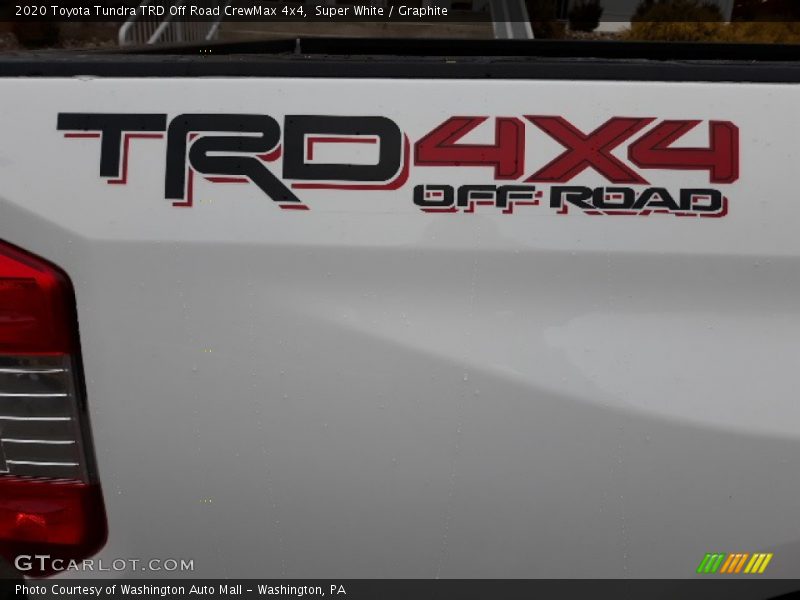 Super White / Graphite 2020 Toyota Tundra TRD Off Road CrewMax 4x4
