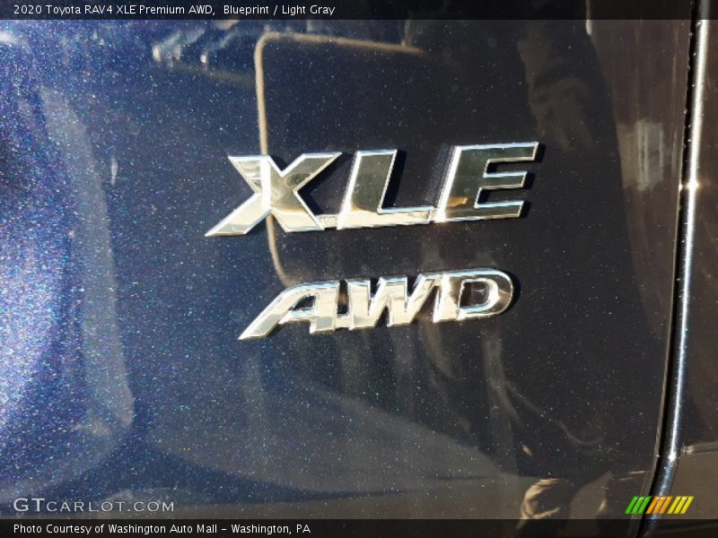 Blueprint / Light Gray 2020 Toyota RAV4 XLE Premium AWD