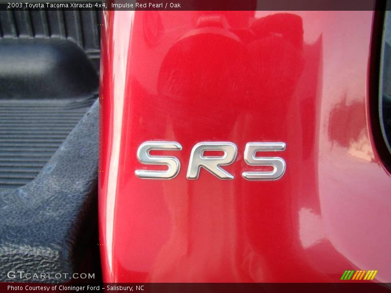 Impulse Red Pearl / Oak 2003 Toyota Tacoma Xtracab 4x4