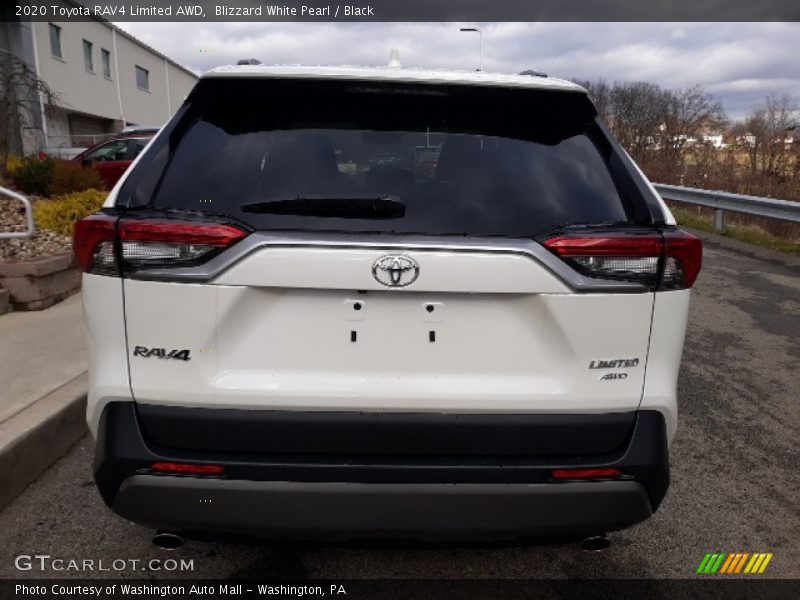 Blizzard White Pearl / Black 2020 Toyota RAV4 Limited AWD