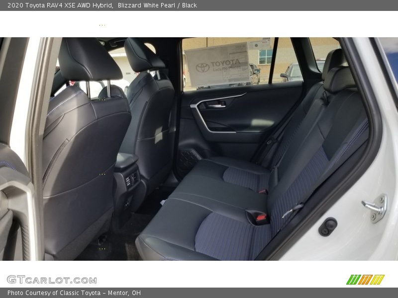Blizzard White Pearl / Black 2020 Toyota RAV4 XSE AWD Hybrid
