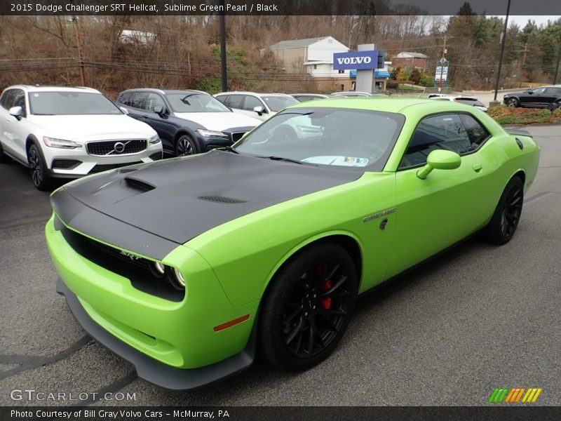 Sublime Green Pearl / Black 2015 Dodge Challenger SRT Hellcat