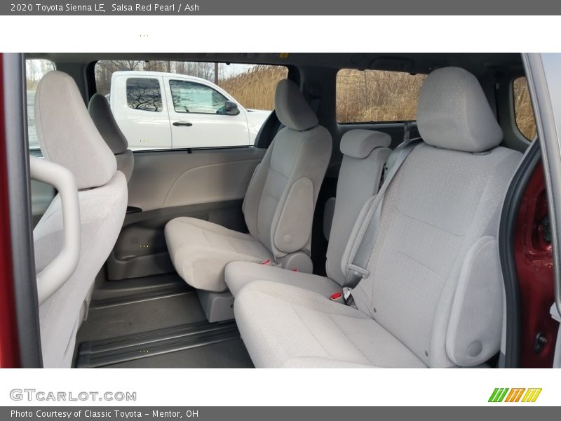 Rear Seat of 2020 Sienna LE