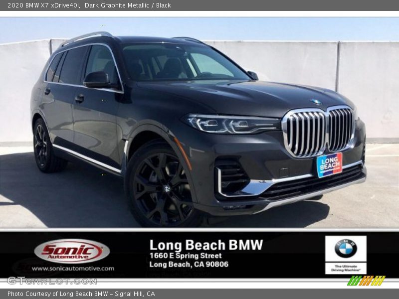 Dark Graphite Metallic / Black 2020 BMW X7 xDrive40i