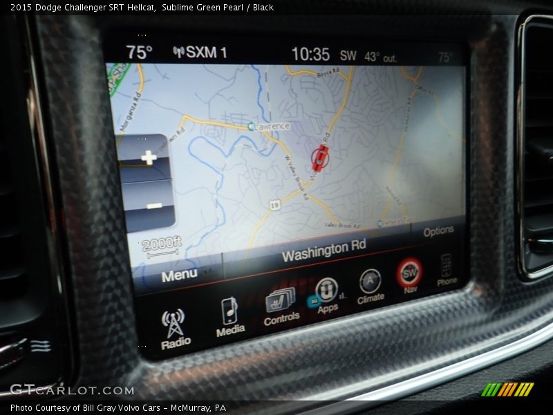 Sublime Green Pearl / Black 2015 Dodge Challenger SRT Hellcat