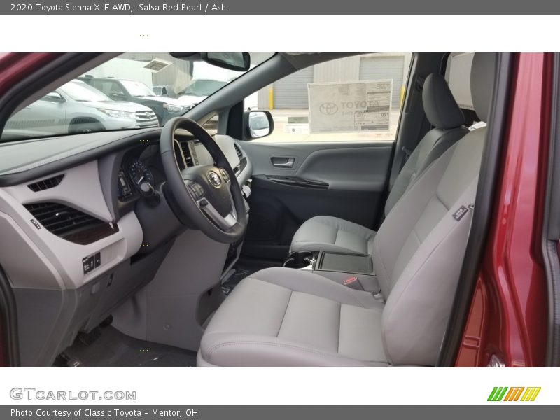 Salsa Red Pearl / Ash 2020 Toyota Sienna XLE AWD