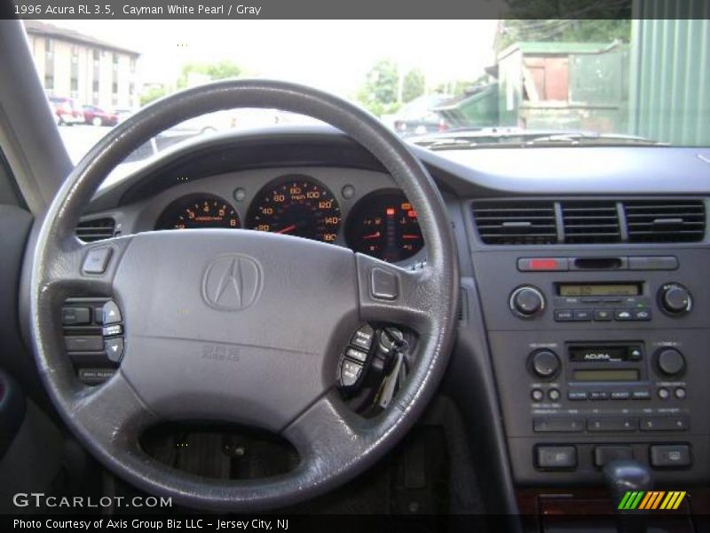 Cayman White Pearl / Gray 1996 Acura RL 3.5