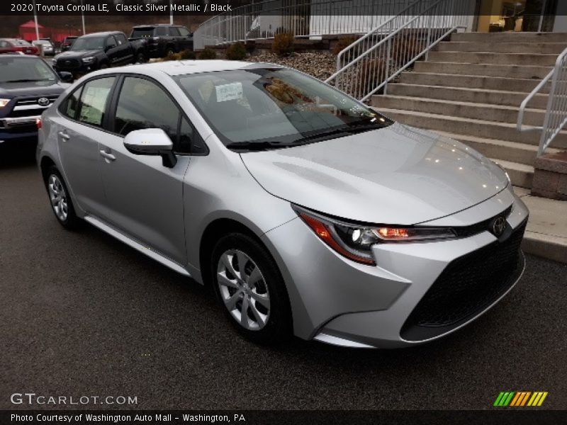 Classic Silver Metallic / Black 2020 Toyota Corolla LE
