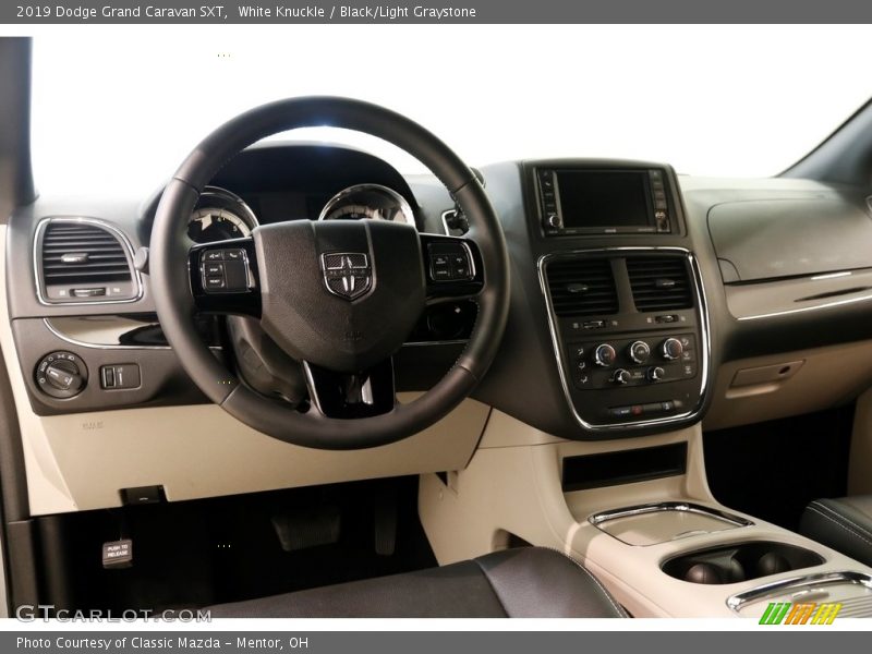 White Knuckle / Black/Light Graystone 2019 Dodge Grand Caravan SXT