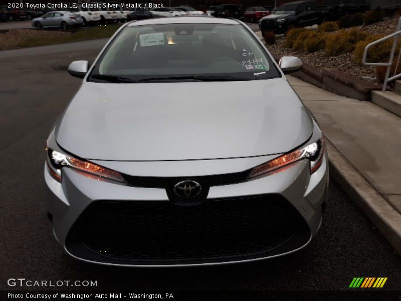 Classic Silver Metallic / Black 2020 Toyota Corolla LE