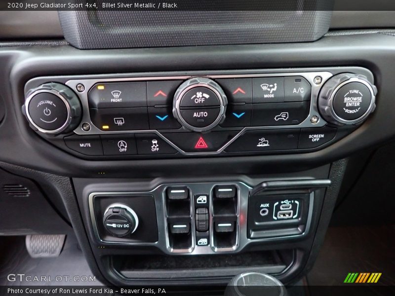 Controls of 2020 Gladiator Sport 4x4