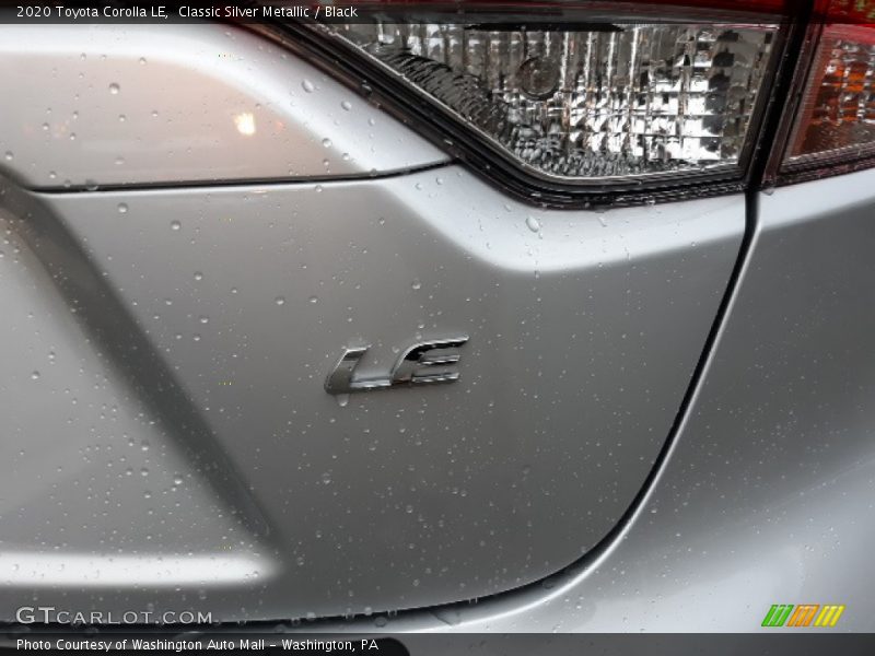 Classic Silver Metallic / Black 2020 Toyota Corolla LE