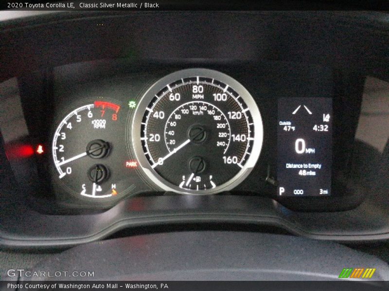 Classic Silver Metallic / Black 2020 Toyota Corolla LE
