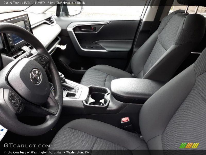 Silver Sky Metallic / Black 2019 Toyota RAV4 LE AWD