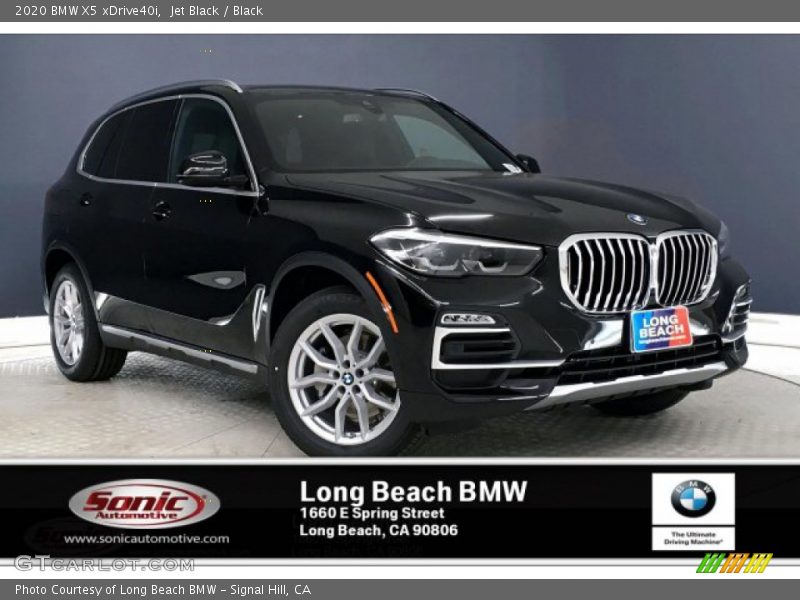 Jet Black / Black 2020 BMW X5 xDrive40i