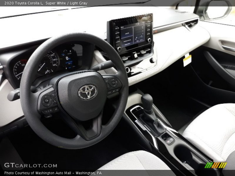 Super White / Light Gray 2020 Toyota Corolla L
