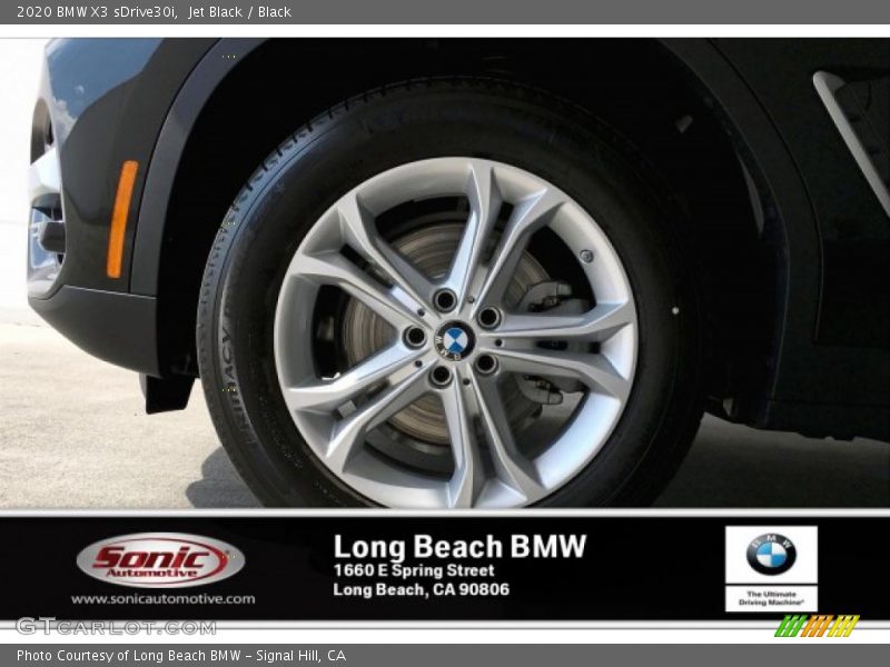 Jet Black / Black 2020 BMW X3 sDrive30i