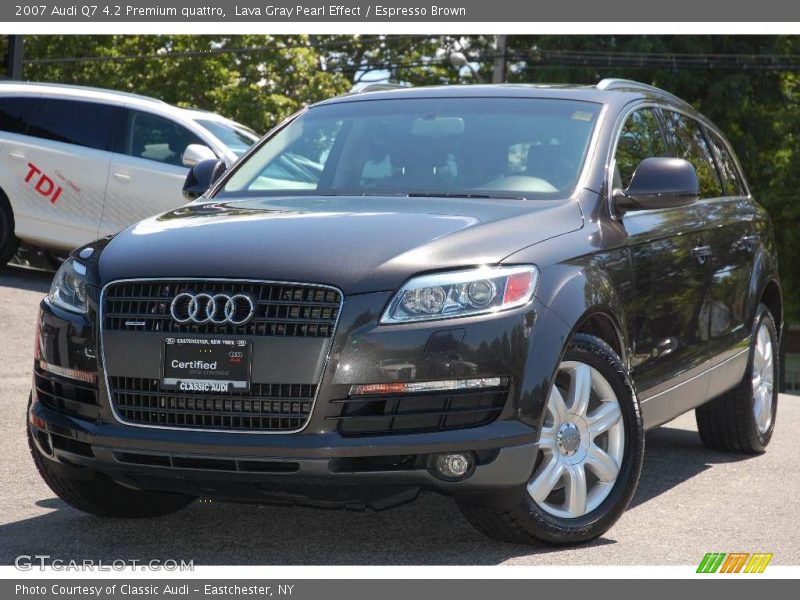 Lava Gray Pearl Effect / Espresso Brown 2007 Audi Q7 4.2 Premium quattro