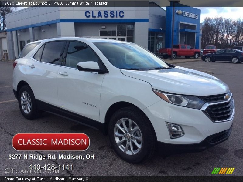 Summit White / Jet Black 2020 Chevrolet Equinox LT AWD