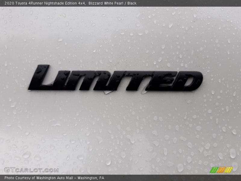 Blizzard White Pearl / Black 2020 Toyota 4Runner Nightshade Edition 4x4