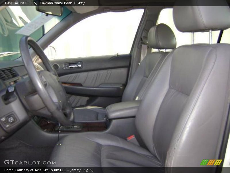 Cayman White Pearl / Gray 1996 Acura RL 3.5