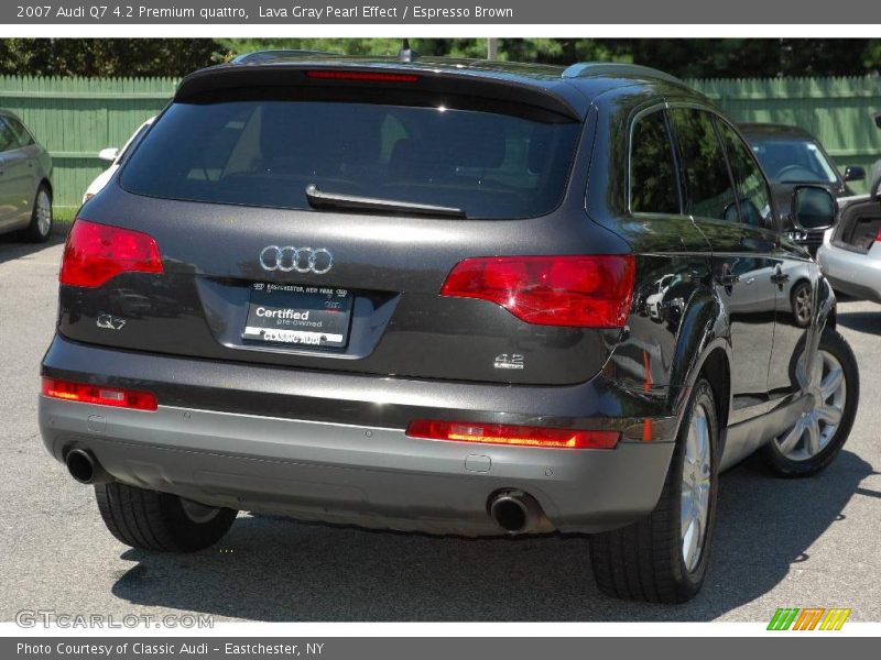 Lava Gray Pearl Effect / Espresso Brown 2007 Audi Q7 4.2 Premium quattro