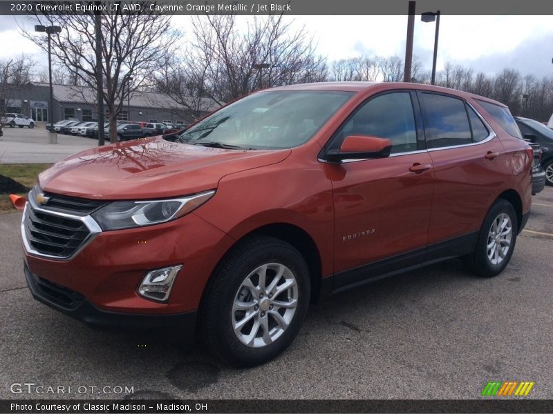 Cayenne Orange Metallic / Jet Black 2020 Chevrolet Equinox LT AWD