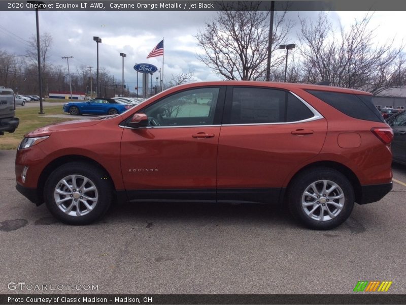 Cayenne Orange Metallic / Jet Black 2020 Chevrolet Equinox LT AWD