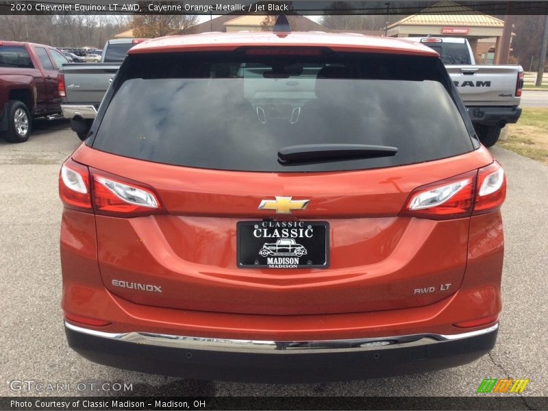 Cayenne Orange Metallic / Jet Black 2020 Chevrolet Equinox LT AWD