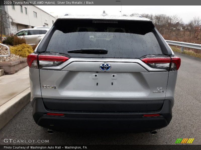 Silver Sky Metallic / Black 2020 Toyota RAV4 LE AWD Hybrid