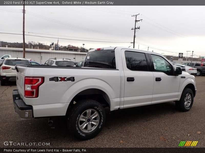 Oxford White / Medium Earth Gray 2020 Ford F150 XLT SuperCrew 4x4